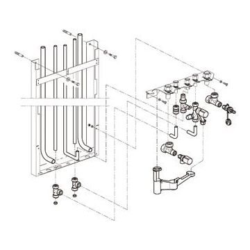 Intergas bovenaansluitset tbv. HR(e) Compleet