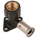 Henco muurplaat 16x1/2 binnendraad met plug - 2PK-1604BP