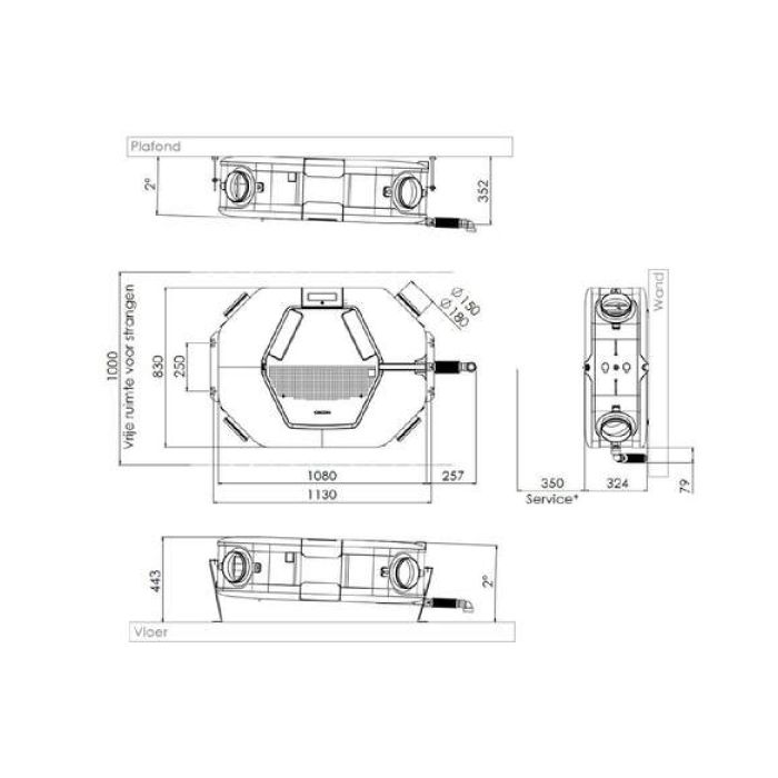 Orcon HRC-360 OptiAir WTW-unit