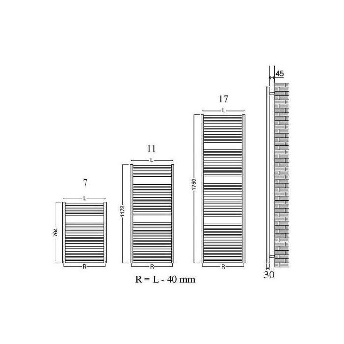 VeraLine Economy reserve bevestigingssets (3x klem) wit RAL 9016